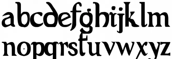 Evil Bible Caratteri MINUSCOLO