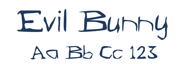 Evil Bunny Font Preview