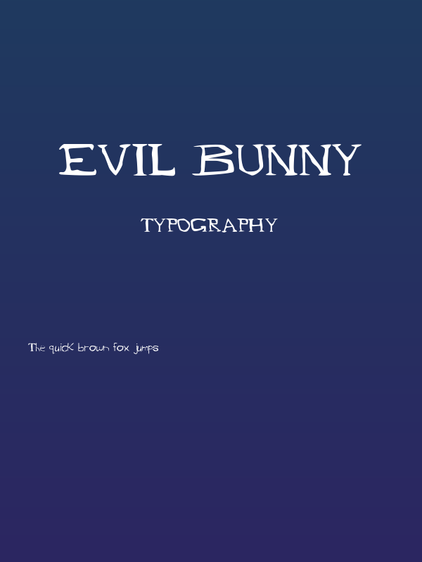 Evil Bunny Poster