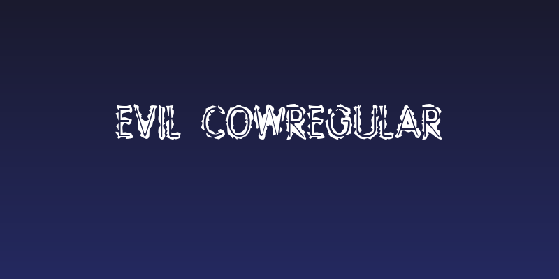 Evil CowRegular Social Header