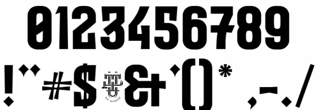 Evil Empire Font OTHER CHARS