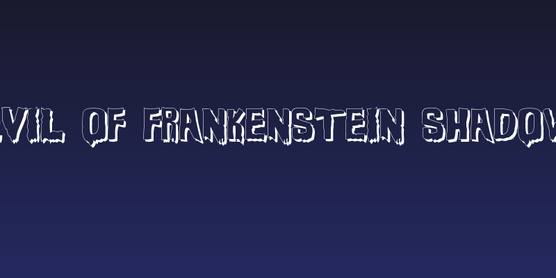 Evil Of Frankenstein Shadow Social Header
