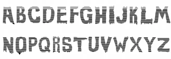Evil Of Frankenstein Stripped 字体 大写