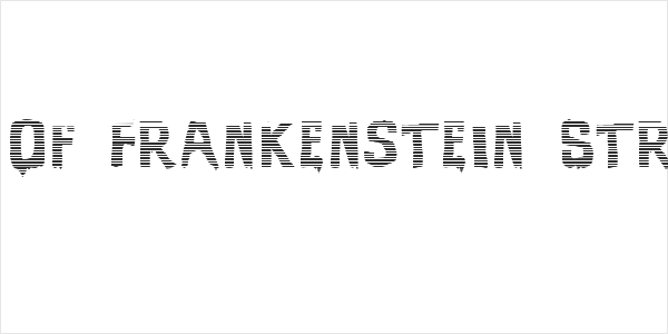Evil Of Frankenstein Stripped Logo