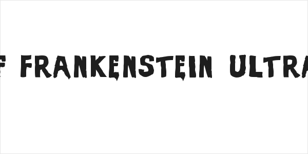 Evil Of Frankenstein UltraBlack Logo