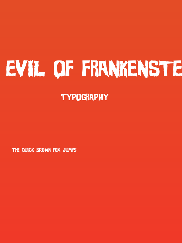 Evil Of Frankenstein Poster