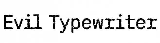 Evil Typewriter  Fuentes Gratis Descargar