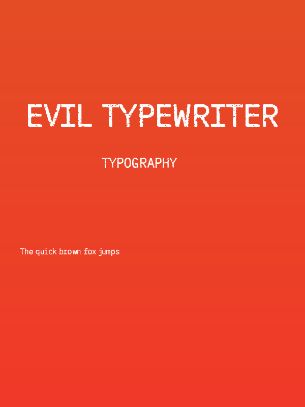 Evil Typewriter Poster