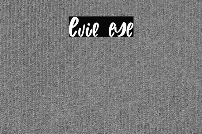Evil eye Font examples