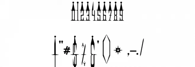 EvilClown Up Font OTHER CHARS