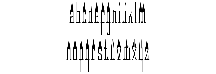 EvilClown Up Schriftart Kleinbuchstaben