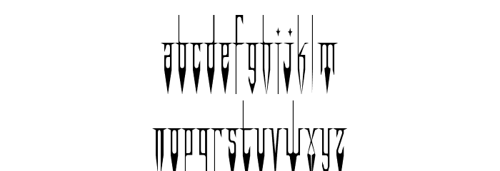 EvilClown Schriftart Kleinbuchstaben