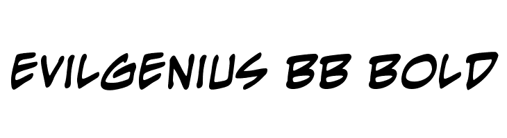 EvilGenius BB Bold  नि: शुल्क फ़ॉन्ट्स डाउनलोड