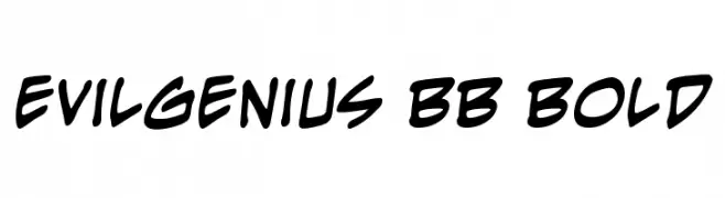 EvilGenius BB Bold  Fuentes Gratis Descargar