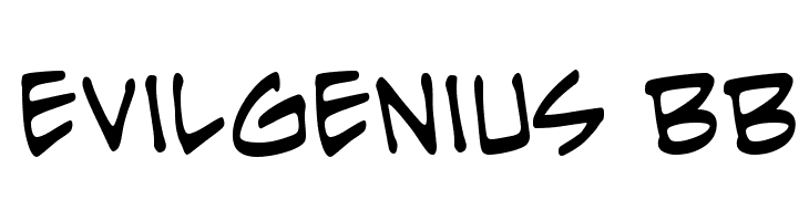 EvilGenius BB  フリーフォントのダウンロード