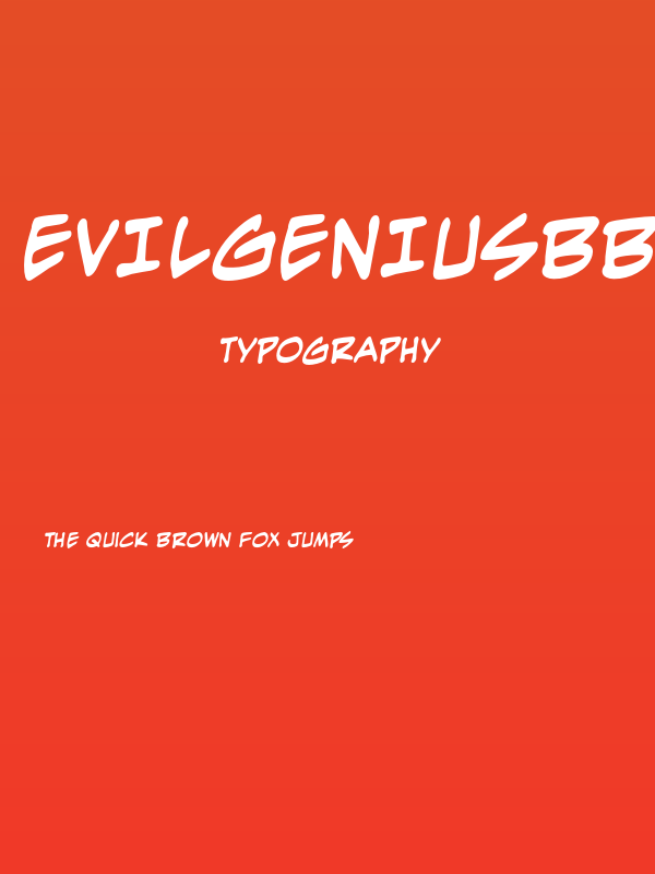 EvilGeniusBB-Bold Poster