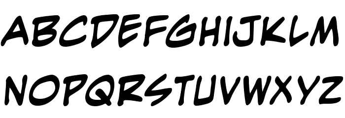 EvilGeniusBB-Bold Font LOWERCASE