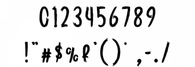 EvilShadow Font OTHER CHARS