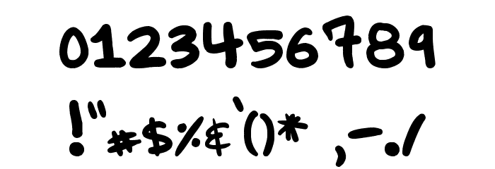 EvilSporkGirl Font Alte caractere
