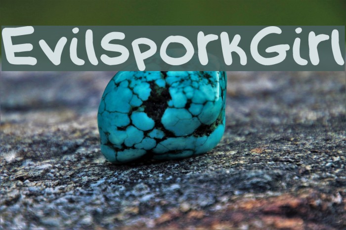 EvilSporkGirl Font examples