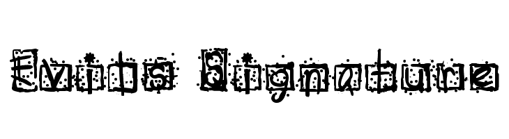 Evils Signature  font caratteri gratis