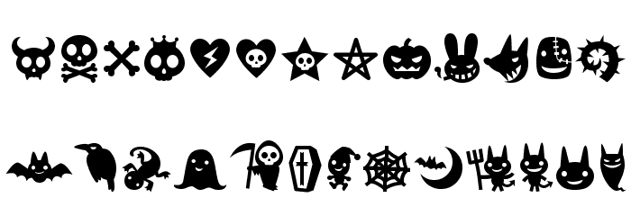 Evilz Font LOWERCASE