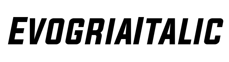 Evogria Italic Font