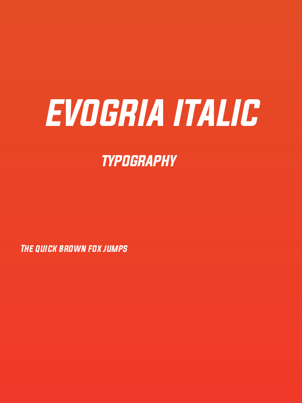 Evogria Italic Poster