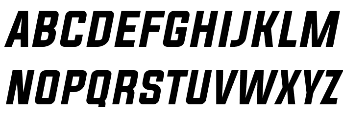 Evogria Italic Font LOWERCASE