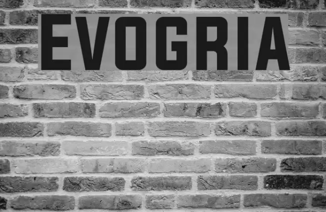 Evogria Font examples