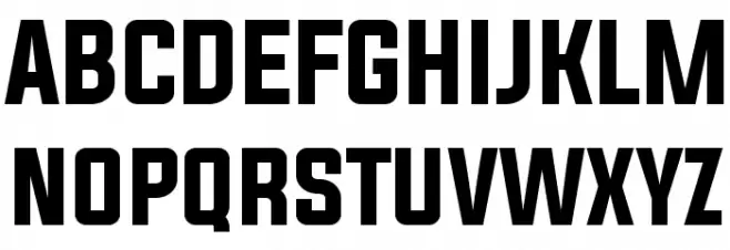 Evogria Шрифта ВЕРХНИЙ
