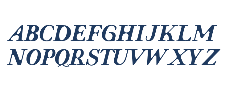 Evoke Italic Uppercase
