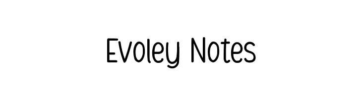 Evoley Notes  नि: शुल्क फ़ॉन्ट्स डाउनलोड
