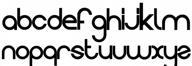 Evolution フォント 小文字