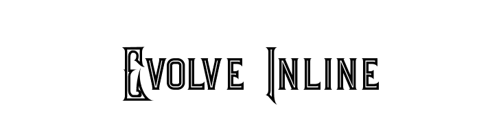 Evolve Inline  font caratteri gratis