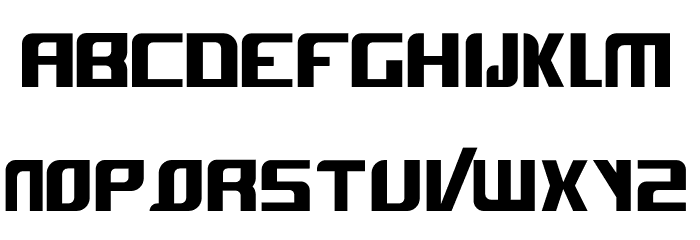 Evolved Font LOWERCASE
