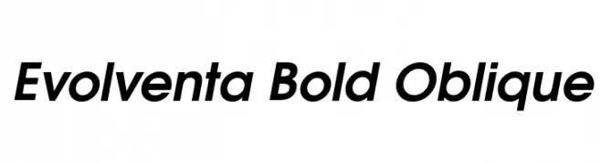 Evolventa Bold Oblique  لخطوط تنزيل