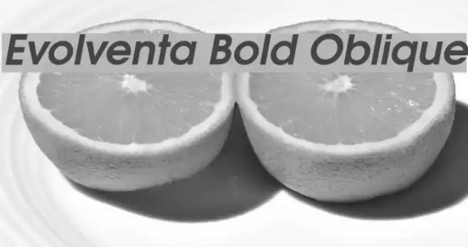 Evolventa Bold Oblique Font examples