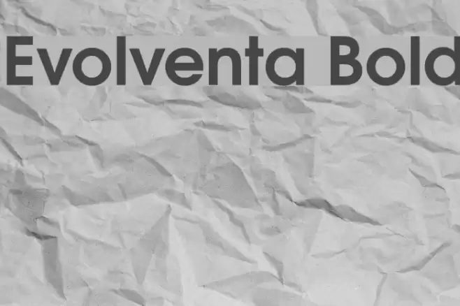 Evolventa Bold Font examples