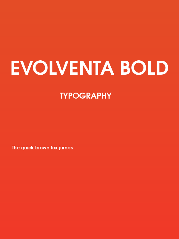 Evolventa Bold Poster