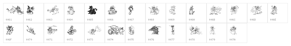 Ev's Dragons Character Map