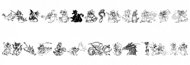 Ev's Dragons Fuentes MINÚSCULAS