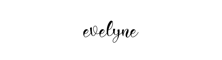evelyne  font caratteri gratis