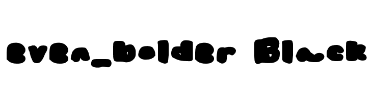 even_bolder Black  免费字体下载