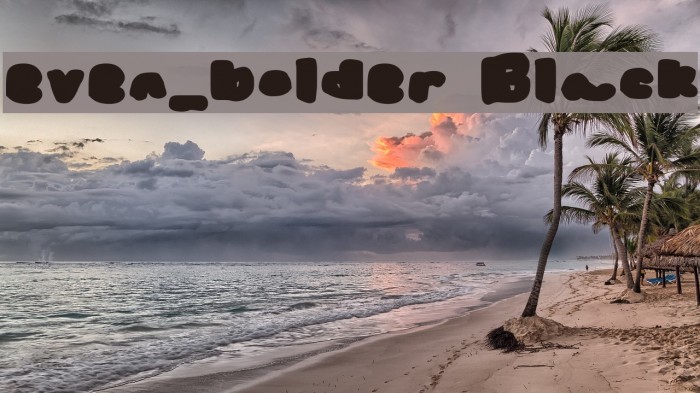 even_bolder Black Font examples