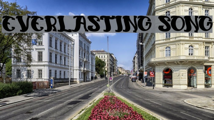 everlasting song Font examples