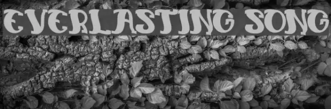 everlasting song Font examples