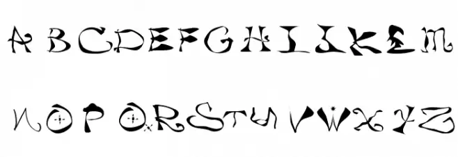 everydayFont Шрифта ВЕРХНИЙ