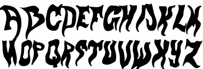 evol Schriftart Groß