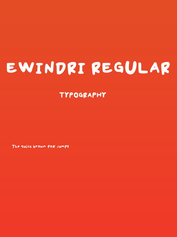 Ewindri Regular Poster